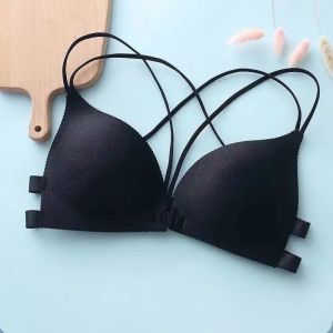 Chalangna เสื้อในผู้หญิง รุ่นB-037 บราสายเดี่ยว ไร้โครง ตะขอหลังแบบล็อค ดันทรงรูปหัวใจ สีเนื้อ สีดำ ราคาส่ง