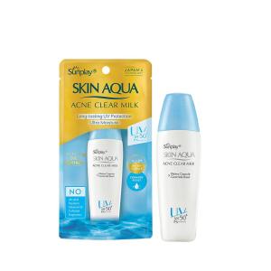 [HCM]Sữa chống nắng dưỡng da ngừa mụn Sunplay Skin Aqua Acne Clear Milk SPF50+ PA++++ 25gr