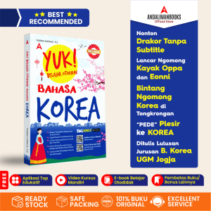 Buku BAHASA KOREA BEST SELLER-Yuk! Belajar Otodidak Bahasa Korea