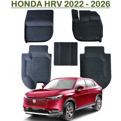 ผ้ายางปูพื้นรถยนต์ ถาดยางปูพื้น พรมปูพื้นรถ Honda HRV > 2022 23 24 25 26 > 5 ชิ้น