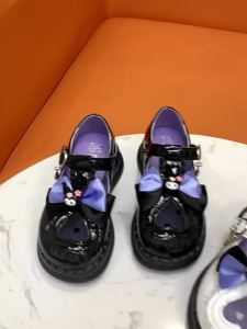 Girls Small Leather Shoes 2024 Spring and Summer New Internet Celebrity Versatile Children's Princess Shoes