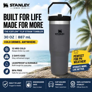 ready stock Original Stanley IceFlow™ Flip Straw Tumbler 30oz BPA-Free Leakproof Flip Straw
