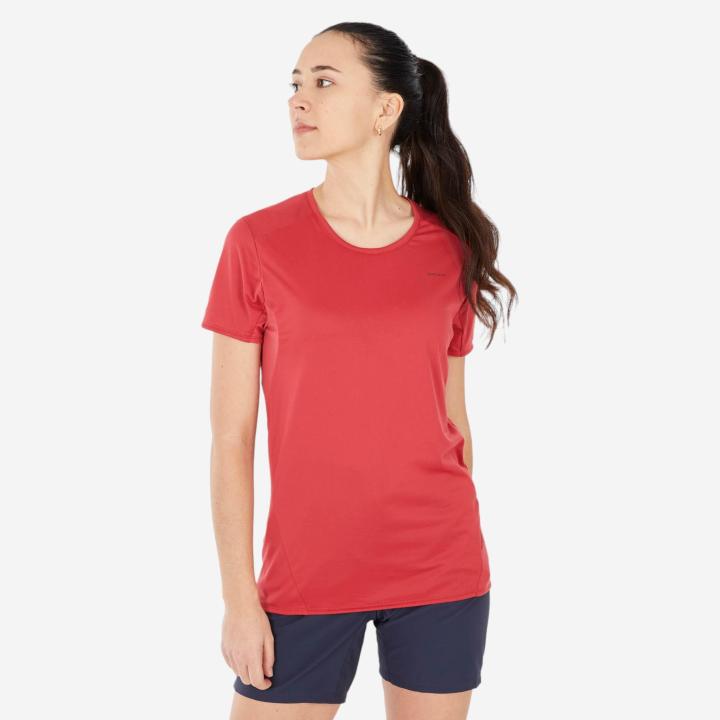 Decathlon Women's Mountain Walking Short-Sleeved T-Shirt Mh100 Lazada PH