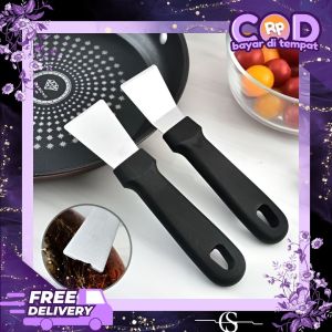 Spatula Pengikis / Spatula Scraper Stainless / Spatula Pengikis Multifungsi Pizza Roti