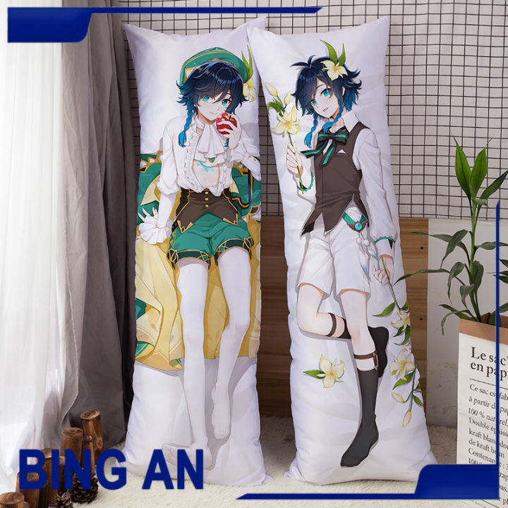 Anime Game Dakimakura Genshin Impact Venti Pillowcase Hugging Body ...