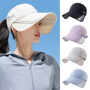 GOLFDIN Breathable Baseball Cap UV Protection Wide Brim Panama Cap Summer Outdoor Beach Hat Men Women