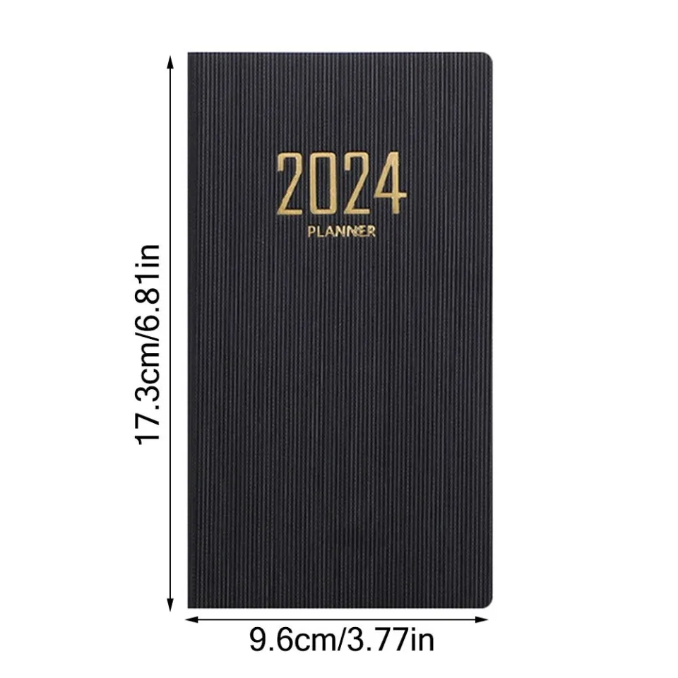 2024 Agenda Book A6 with Calendar Diary Weekly Planner Mini Notebooks/