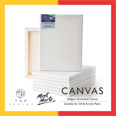 [MrTop] Stretched Canvas Board / Drawing Canvas Panel/ Canvas Frame Oil Painting & Acrylic Painting/ Drawing Canvas Board