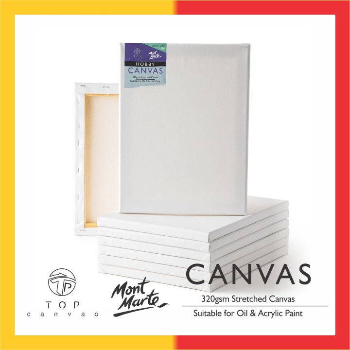 [MrTop] Stretched Canvas Board / Drawing Canvas Panel/ Canvas Frame ...