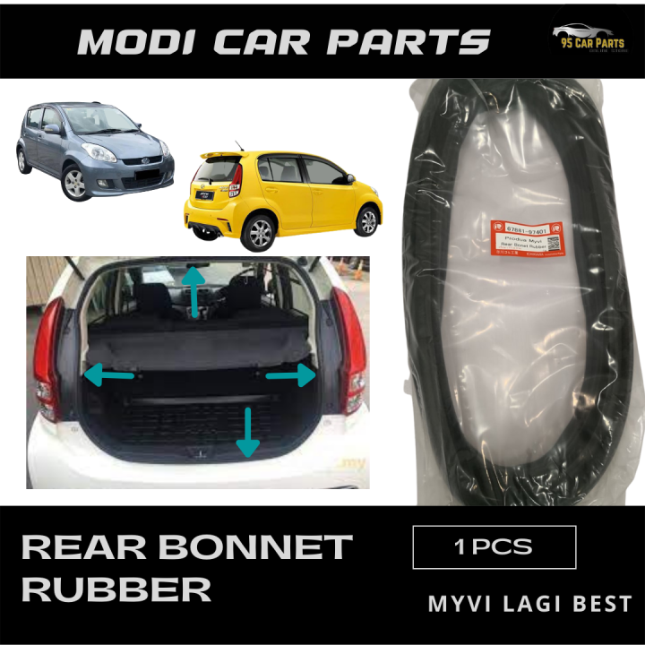 Modicarparts Perodua Myvi Myvi Lagibest Rear Bonnet Rubber Ichikawa Getah Bonet Belakang