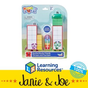 Numberblocks Friends Thirteen and Fourteen Figure by hand2mind- Age 3+ Numbers