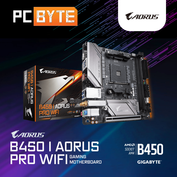 B450 Motherboard Gigabyte B450 I Aorus Pro Wifi Am4 B450