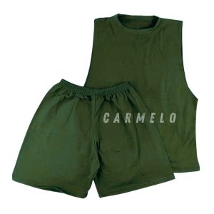 CARMELO Terno for Kids Muscle Tee Terno Sando Shorts for Boys 3 to 5 y/o and 5 to 8 years old
