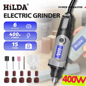 GO HILDA MD400 Bor Gerinda Listrik Set Lengkap Mini Multifungsi Electric Drill Polishing