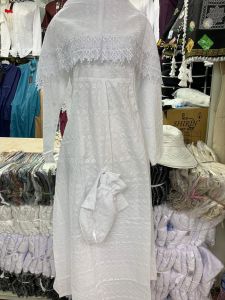 Setelan Gamis Ihrom Set Marwa Katun Rubia Haji Dan Umroh