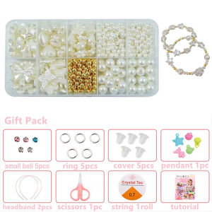 JL Creative DIY Handmade Beaded Toy with Accessory Set Children Creative24 Grid Toy DIY Bracelet Making Birthday gift