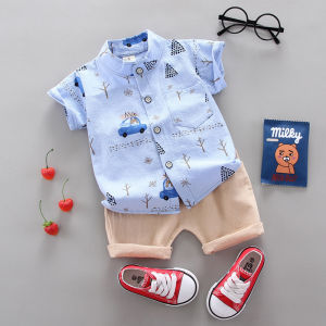 Setelan Baju Bayi Cowok Kemeja Bayi Laki Laki - Roseshop18