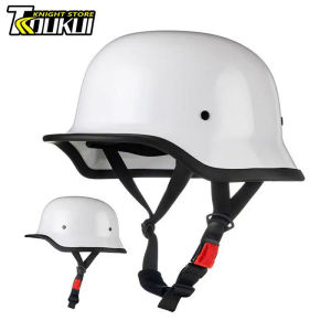 หมวกกันน็อครถจักรยานยนต์ย้อนยุค DOT รับรอง Moto หมวกกันน็อคเยอรมันวินเทจ Capacete De Moto ยุทธวิธีหมวกกันน็อคครึ่ง Casco Moto C Asque