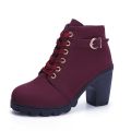 A-Linna Ladies korean Fashion Boots #888 High heel (ADD 1 SIZE BIGGER)#888. 