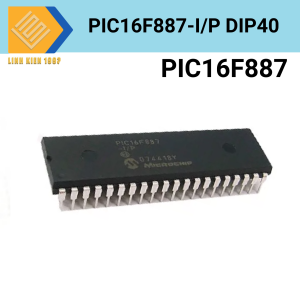 IC vi điều khiển PIC16F887-I/PT DIP40 8-Bit Microcontroller 20MHz chân cắm