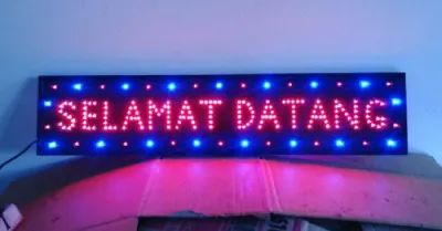 tulisan lampu led / led sign selamat datang new