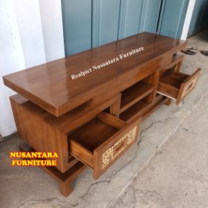 meja bufet  tv minimalis retro jati rak tv minimalis termurah