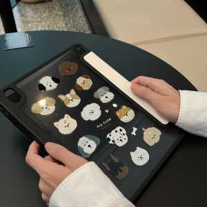 🔥พร้อมส่ง🔥 เคสไอแพด Gen9 Air5 ลูกสุนัข น่ารัก อะคริลิค ช่องใส่ปากกาขวา สัตว์ Acrylic เคส ipad Gen11 Air7 11 Pro11 air4 air3 Gen8 gen6