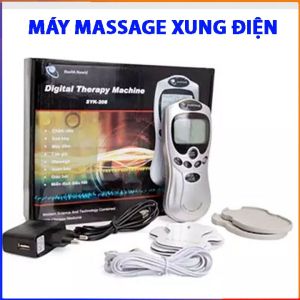 Máy Massage Trị Liệu Xung Điện 4 Miếng Dán SYK-208 Máy Mát Xa Bấm Huyệt Cơ Thể Nam Nữ Quà Tặng Người Già Trẻ Em