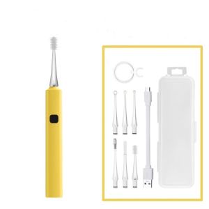 ไม้แคะหู เด็ก-ผู้ใหญ่ มีไฟ LED และแว่นขยาย เปลี่ยนหัวได้ 6 แบบ ที่แคะหู ไม้ปั่นหู ชาร์จไฟ BT0065