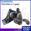 Shimano shifter 3x7 Speed Shifter SL-TX30 Bicycle Thumb Gear Shift Lever For shifter 7 Speed Bike MTB Road Bike. 