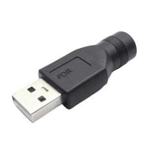 USB nam/nữ để đầu tròn lỗ tròn dc5.5x2.1 ổ cắm cái nối USB5V Sạc Bộ chuyển đổi điện Adapter