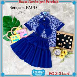 Seragam PAUD | Setelan Baju Sekolah Anak Perempuan dan Laki Laki | Azzafran for Mommy