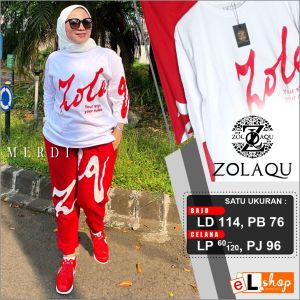 SETELAN KAOS DAN CELANA TRAINING ZOLAQU BAJU OLAHRAGA SENAM SEPEDA TERBARU 2024 MERAH PUTIH RESMI