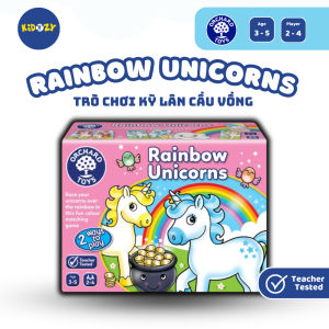 Trò chơi trí tuệ Rainbow Unicorns - Orchard Toys giúp trẻ nhận biết màu sắc khả năng ghi nhớ