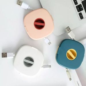 Kotak penyimpanan kabel data headset mini/Portable cable data rotating