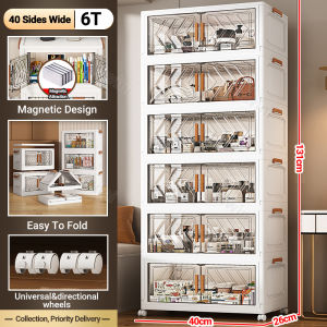 【Free Gift】3/4/5/ 6 layers Storage Cabinet Drawer layers Thickened Drawer Organizer Storage Baby Clothes Storage Box For Toy Plastic Home Organizer Wardrobe Space-Saving