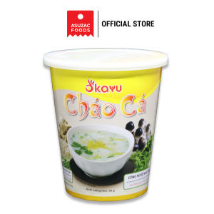 Combo 2 ly Cháo ăn liền Asuzac đủ 5 vị (Nấm - Gà- Thịt - Cá) - (36g x 2 ly)