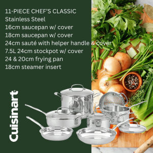 Cuisinart 77-11G Chefs Classic™ Stainless 11 Piece Set