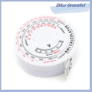 Ditur BMI Body Mass Index Retractable Tape 150cm Measure Calculator Diet Weight Loss Tape Measures Tools