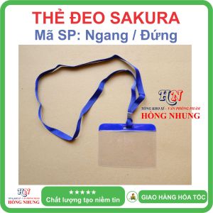 [SÉT] COMBO 10 Bộ Thẻ Đeo Sakura - Bao Gồm Dây và Thẻ nhỏ gọn và tiện dụng