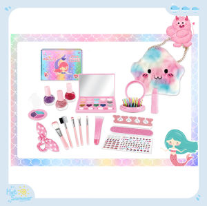 จัดส่งที่รวดเร็ว เครื่องสำอางเด็ก ชุดแต่งหน้าของเล่นเด็กผู้หญิง ชุดแต่งหน้าเด็กลายเจ้าหญิงดิสนีย์ Beauty Mini Girl Cosmetic