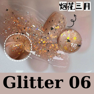 Sơn móng tay nail thạch nhũ cát  Sơn nhũ cát trang trí móng nail chai 12ml