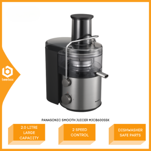 Panasonic Smooth Juicer 2 Litre Capacity 2 Speed Control MJ-CB600SSK MJCB600SSK Pemerah Jus