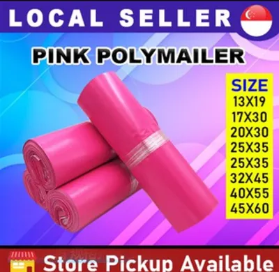 [SG] ⭐CHEAPEST⭐ Rose Pink Polymailers / Courier Bag / Mailer bag 100pcs shipping mailing