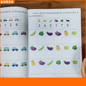 Buku Aktiviti Kanak Kanak Latih Fokus Prasekolah Permainan Sambung Corak Dan Minda Preschool Concentration Training Pattern Connection Game Brain Thinking Training Educational Books 宝宝学前专注力培养图案连线游戏脑 B361