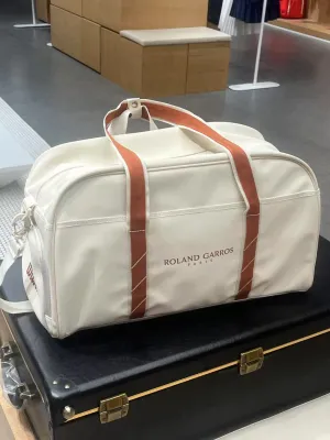 Wilson Roland Garros French Open limited edition tennis bag in cream white with orange-red stripes