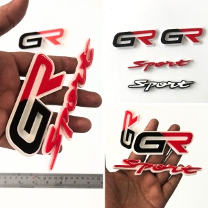 EMBLEM MOBIL GR SPORT EKSTERIOR MOBIL VARIASI HURUF TIMBUL 3D BAHAN FIBERGLASS