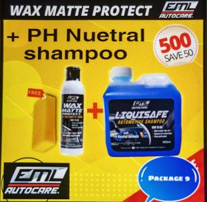 EML Sulit Package 9 ( WAX MATTE PROTECT + PH NEUTRAL CAR SHAMPOO )