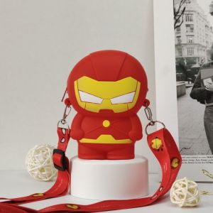 UUMIR The  Marvel Card Bag Spider Man Silicon Crossbody Bag Trendy Adjustable Strap Children Coin Purse