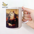 Ly cốc sứ in hình meme cheems doge chó shiba vàng siêu bựa. 